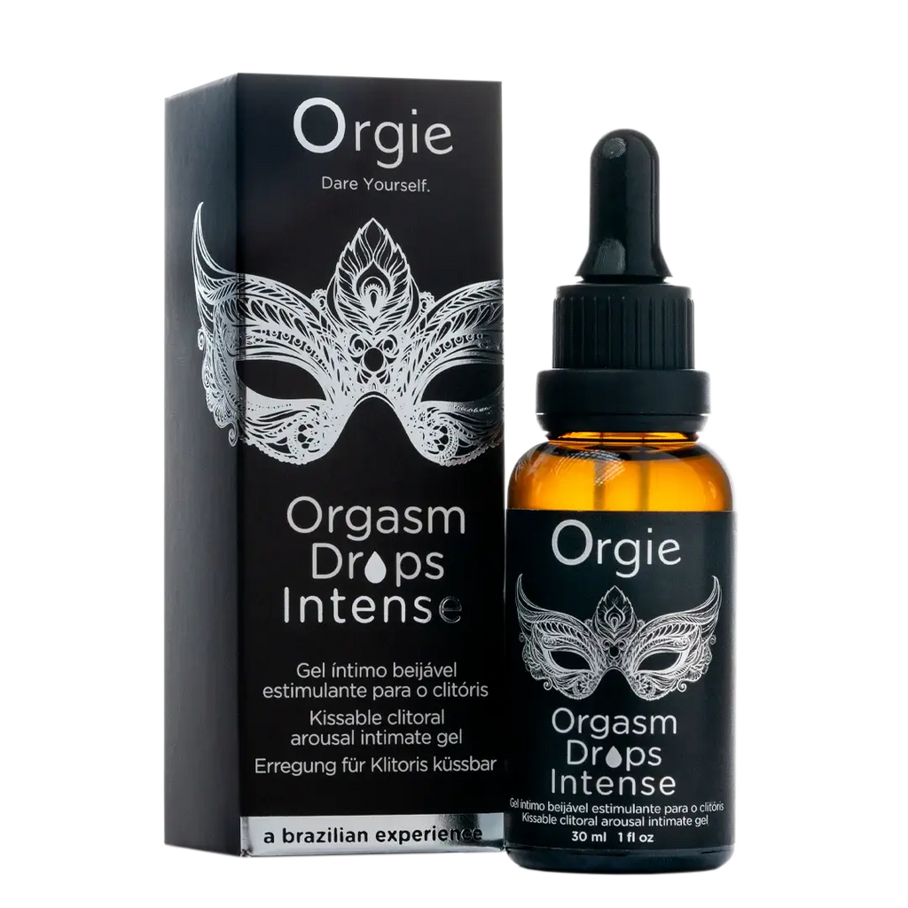 Orgie Orgasmic Drops Apple Flavored Intense Intimate Arousal Gel - 1 fl. oz. - Enhancers