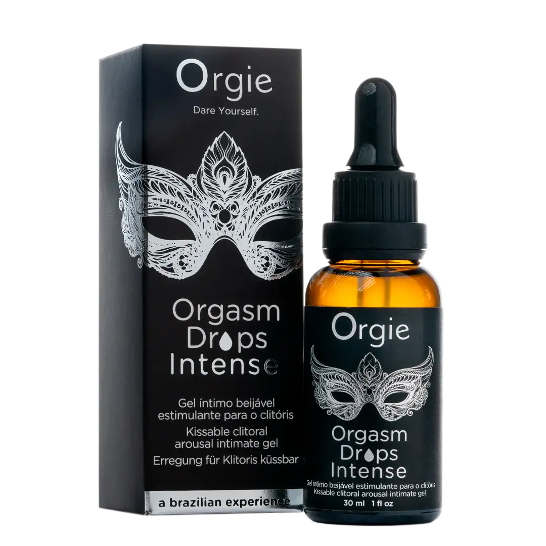 Orgie Orgasmic Drops Apple Flavored Intense Intimate Arousal Gel - 1 fl. oz. - Enhancers