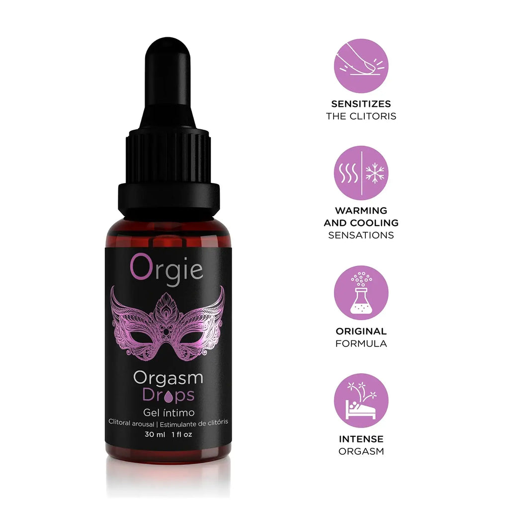 Orgie Orgasmic Drops Intimate Arousal Gel - 1 fl. oz. - Enhancers