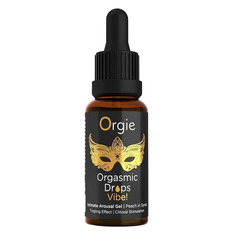 Orgie Peach Flavored Orgasmic Drops Vibe! Intimate Arousal Gel - Rolik®