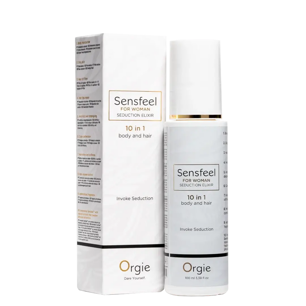 Orgie Sensfeel for Woman Seduction Elixir | 10-in-1 Hair & Body Lotion 3.38 fl. oz.