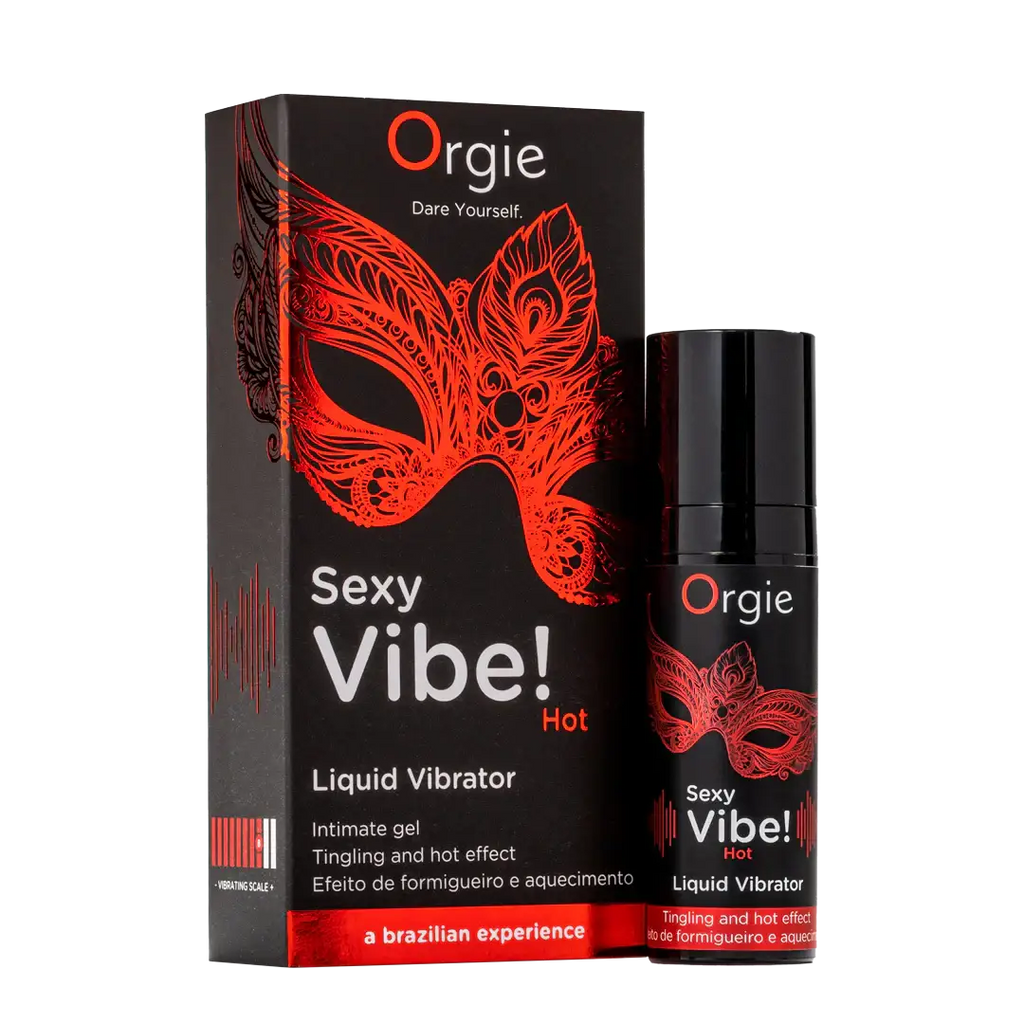 Orgie Sexy Vibe Hot Strawberry Flavored Intimate Arousal Gel - 0.5 fl. oz. - Enhancers