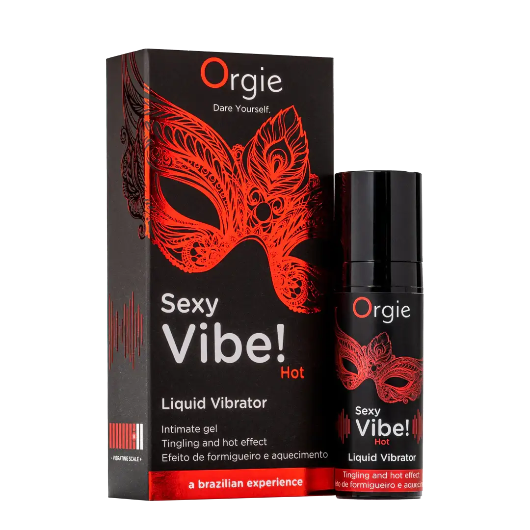 Orgie Sexy Vibe Hot Strawberry Flavored Intimate Arousal Gel - 0.5 fl. oz. - Enhancers