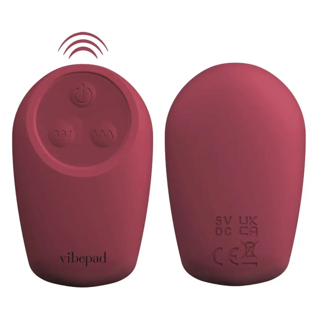 Orion Vibepad Intense 2 Remote-Control Sit-On Vibrator Burgundy