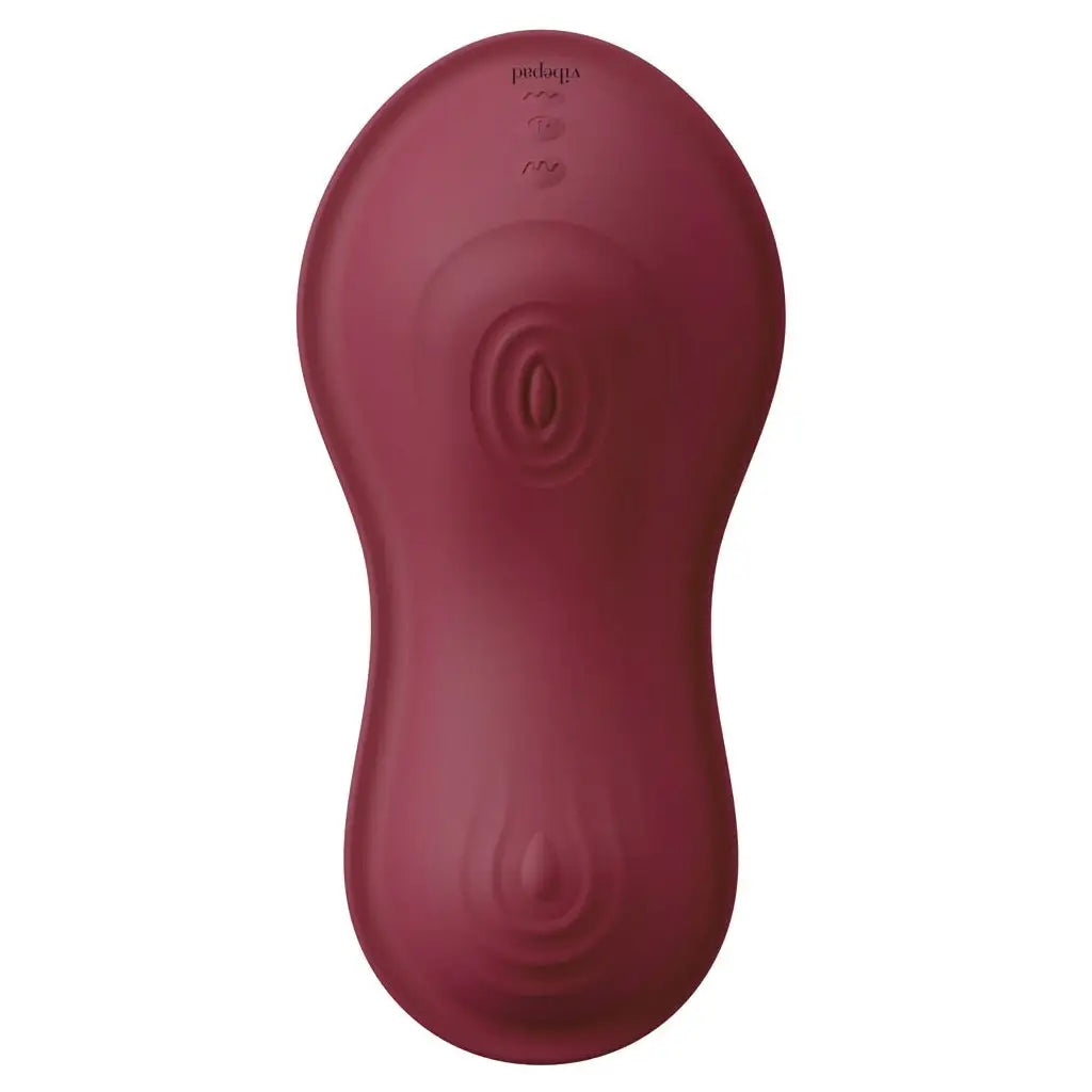 Orion Vibepad Intense 2 Remote-Control Sit-On Vibrator Burgundy