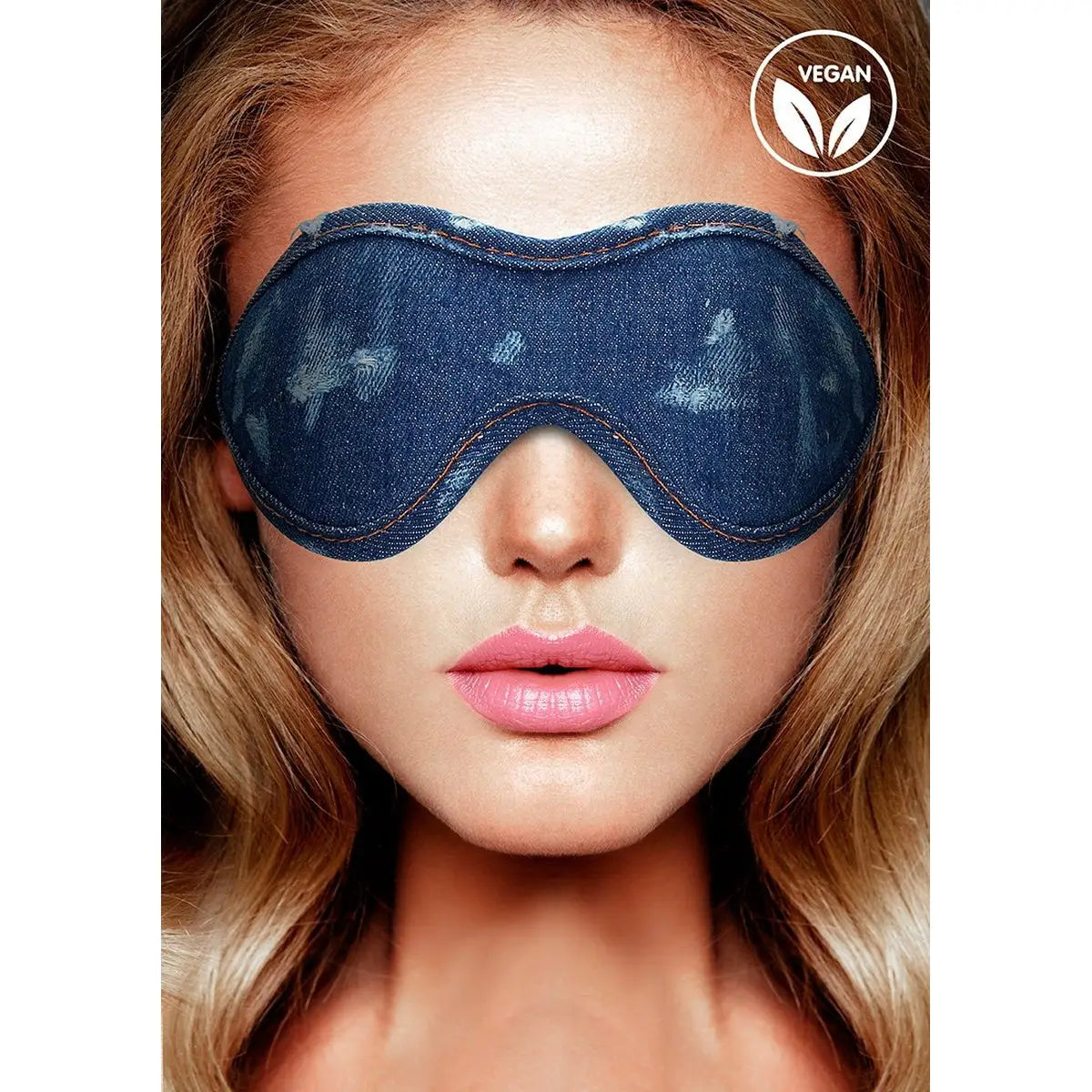 Ouch! Denim Eye Mask - Blue - Blindfold