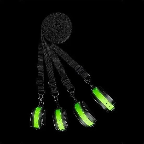 Ouch! Glow in the Dark Bed Bindings Restraint Kit - Rolik®