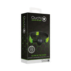 Ouch! Glow in the Dark Bonded Leather Breathable Ball Gag - Glow in the Dark - Restraints
