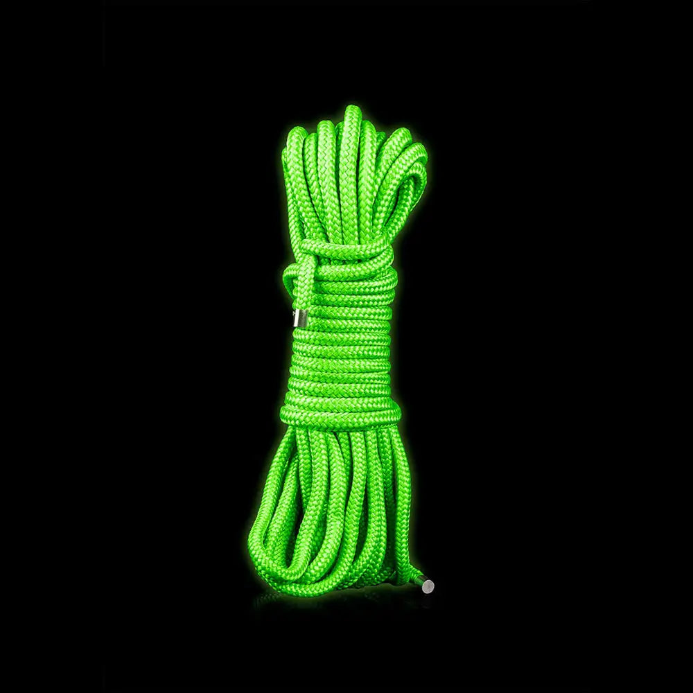 Ouch! Glow in the Dark Rope 10m/33ft - Glow in the Dark / 10m/33’ - Restraints