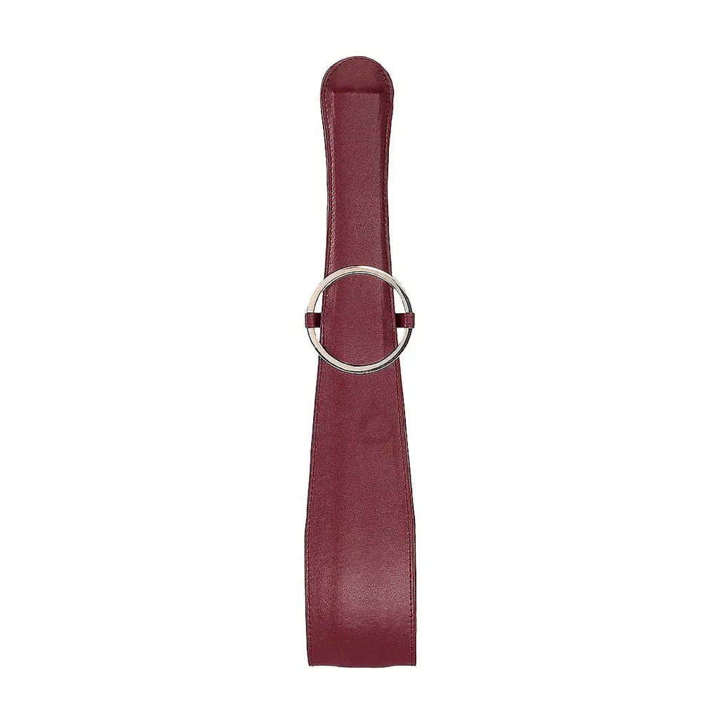 Ouch! Halo Belt Flogger - Burgundy