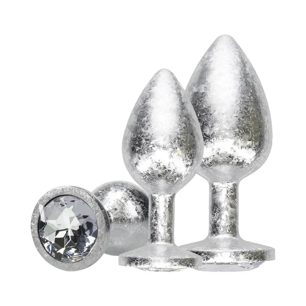 Ouch! International Collection Metal Anal Plug 3-Piece Set - Butt