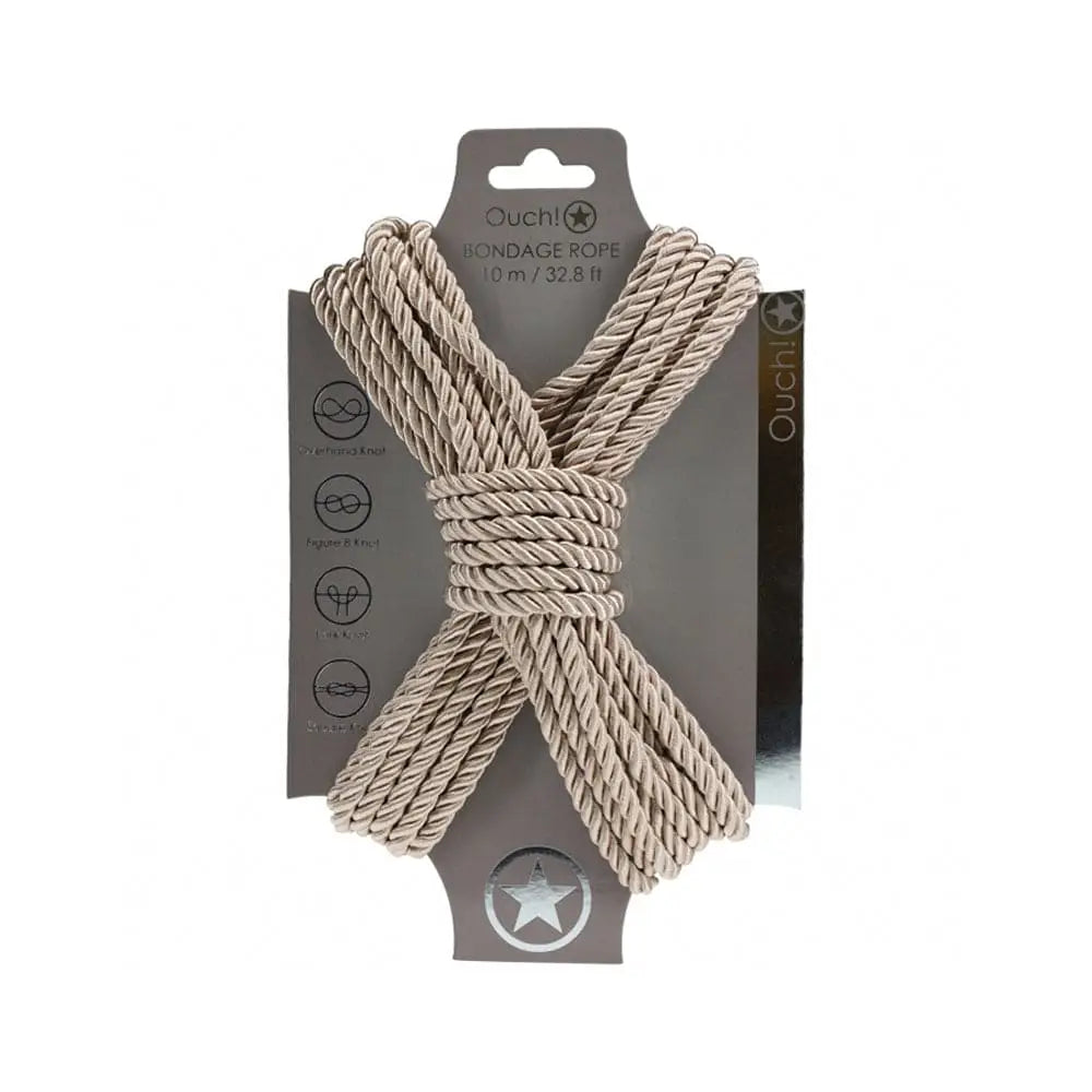 Shots Ouch! Nylon 10m/32' Bondage Rope Gold - Rolik®