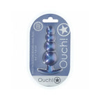 Ouch! Smooth Silicone Beaded Anal Plug - Butt