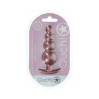 Ouch! Smooth Silicone Beaded Anal Plug - Butt