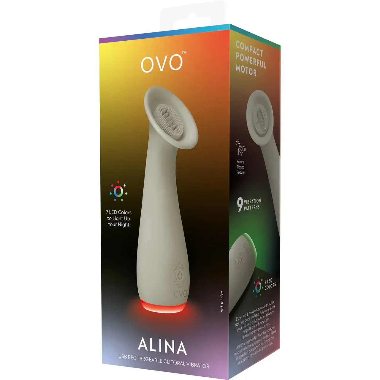 OVO™ Alina Clitoral Vibrator - Beige