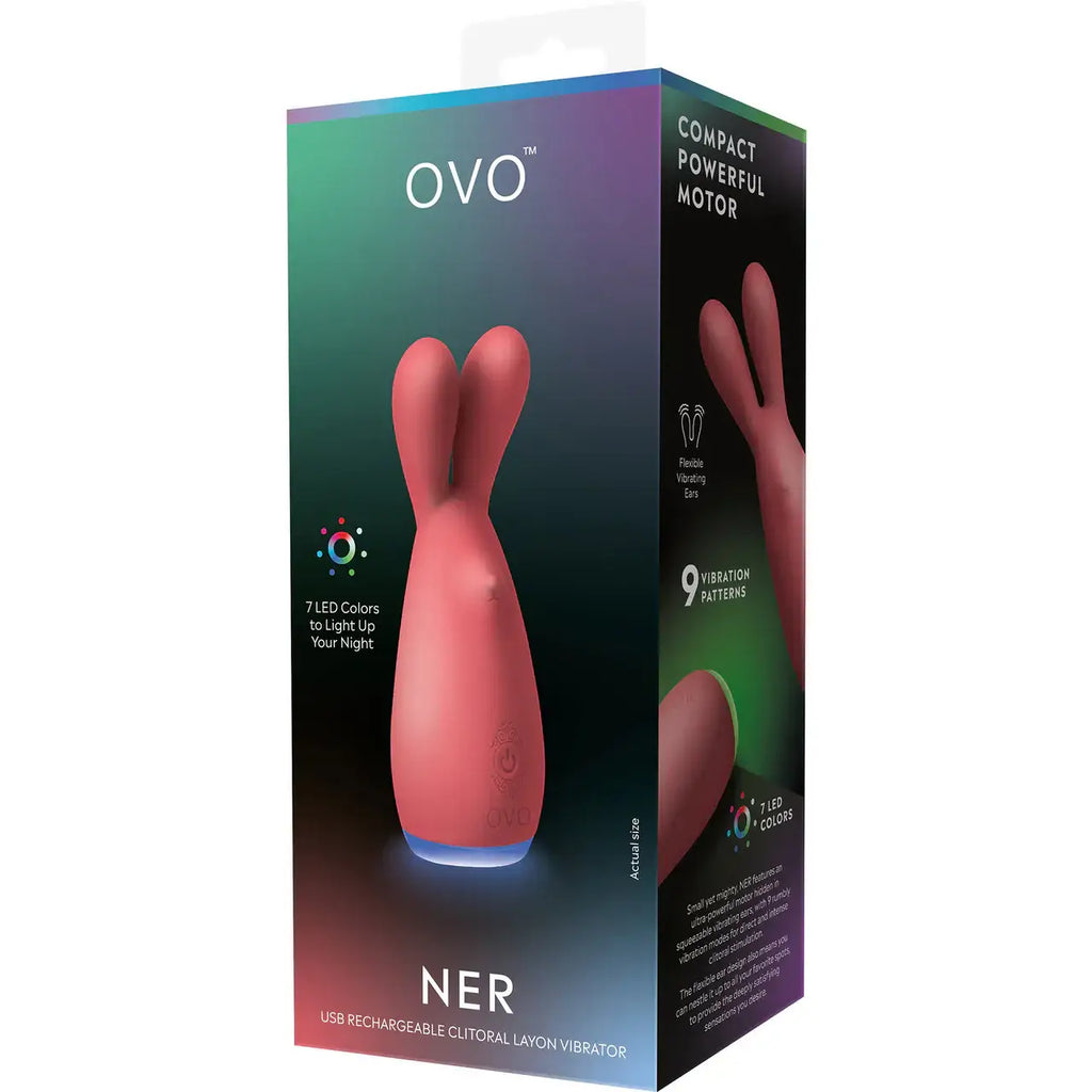 OVO™ Ner Clitoral Lay-on Vibrator - Red