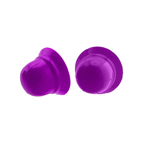 Oxballs Hünkyjunk Nano Nips Silicone Nipple Suckers, 2-Pack with Storage Case Purple