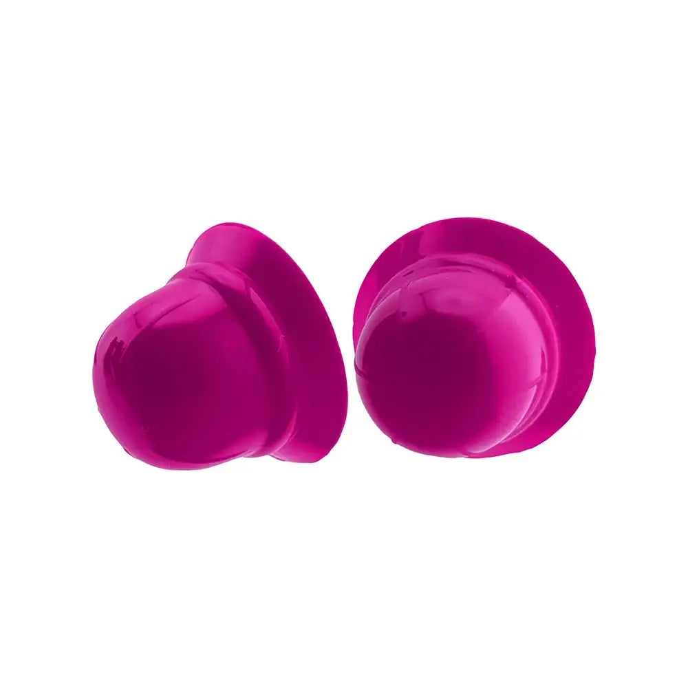Oxballs Hünkyjunk Nano Nips Silicone Nipple Suckers, 2-Pack with Storage Case Hot Pink