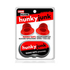 Oxballs Hünkyjunk Nano Nips Silicone Nipple Suckers, 2-Pack with Storage Case