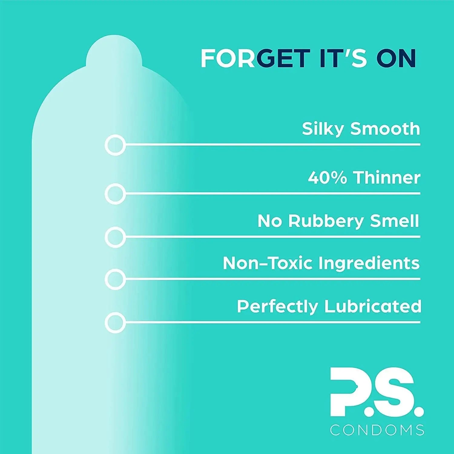 P.S. Exceptionally Thin Latex Condoms 12-Pack