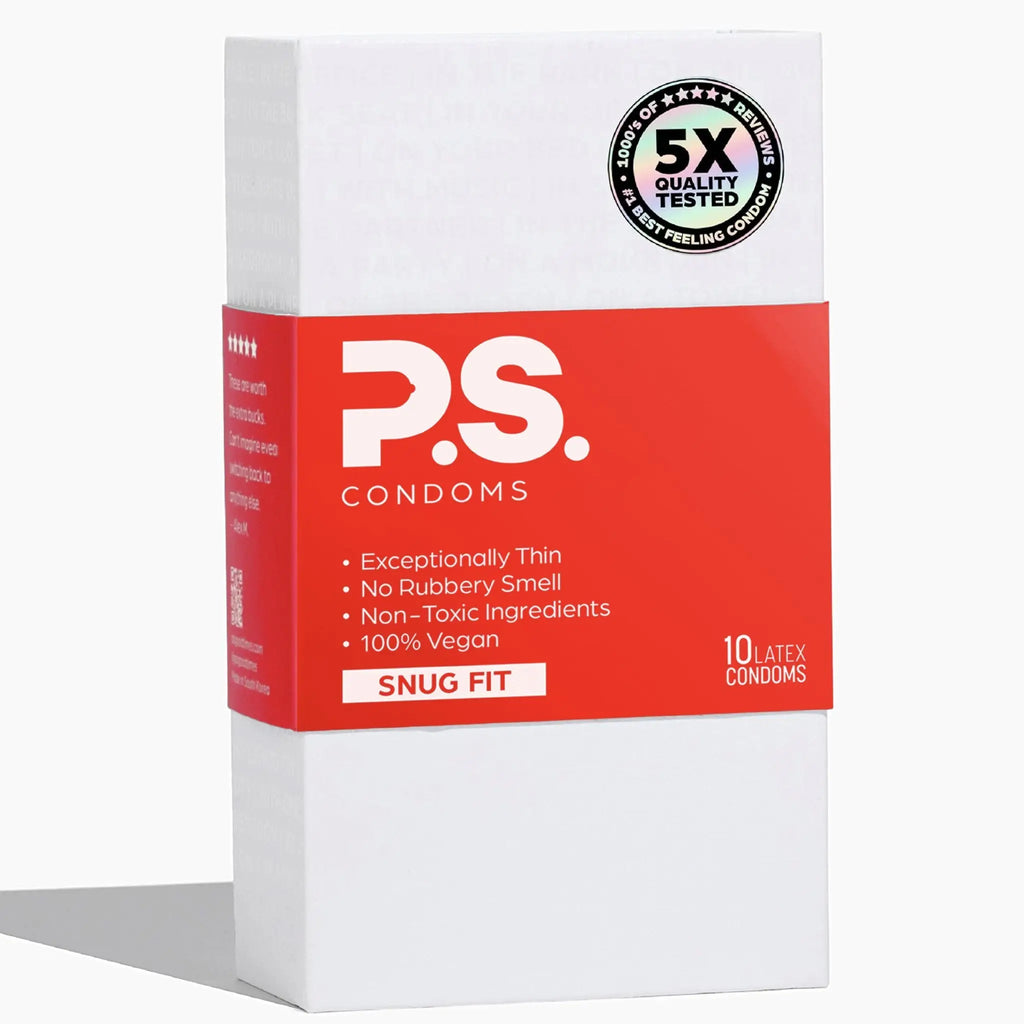 P.S. Good Times Exceptionally Thin Vegan Latex Condoms - 12 Pack
