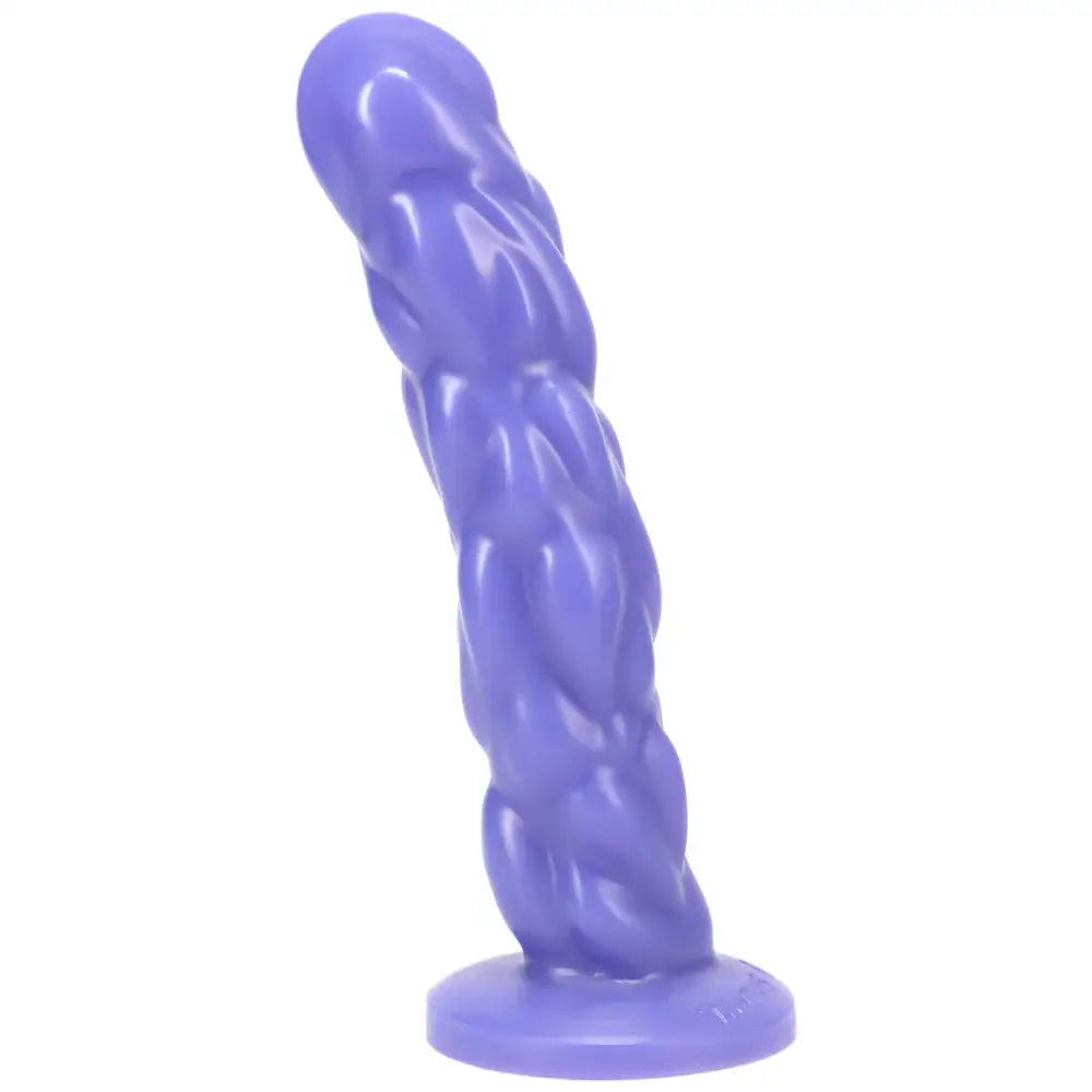 Paisley Silicone Dildo - Purple