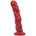 Paisley Silicone Dildo - Red