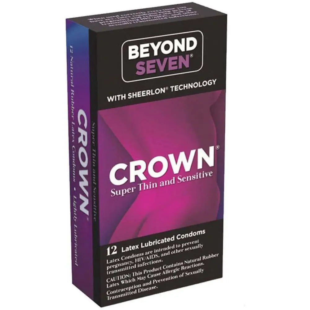 Beyond Seven Crown Latex Condoms 12 - Pack