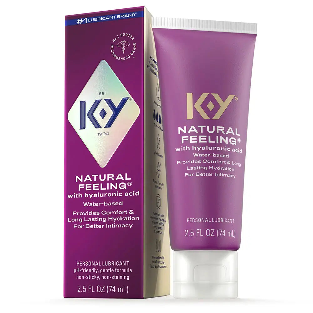 Paradise Marketing K-Y Natural Feeling Water-Based Lubricant With Hyaluronic Acid 2.5 fl. oz.