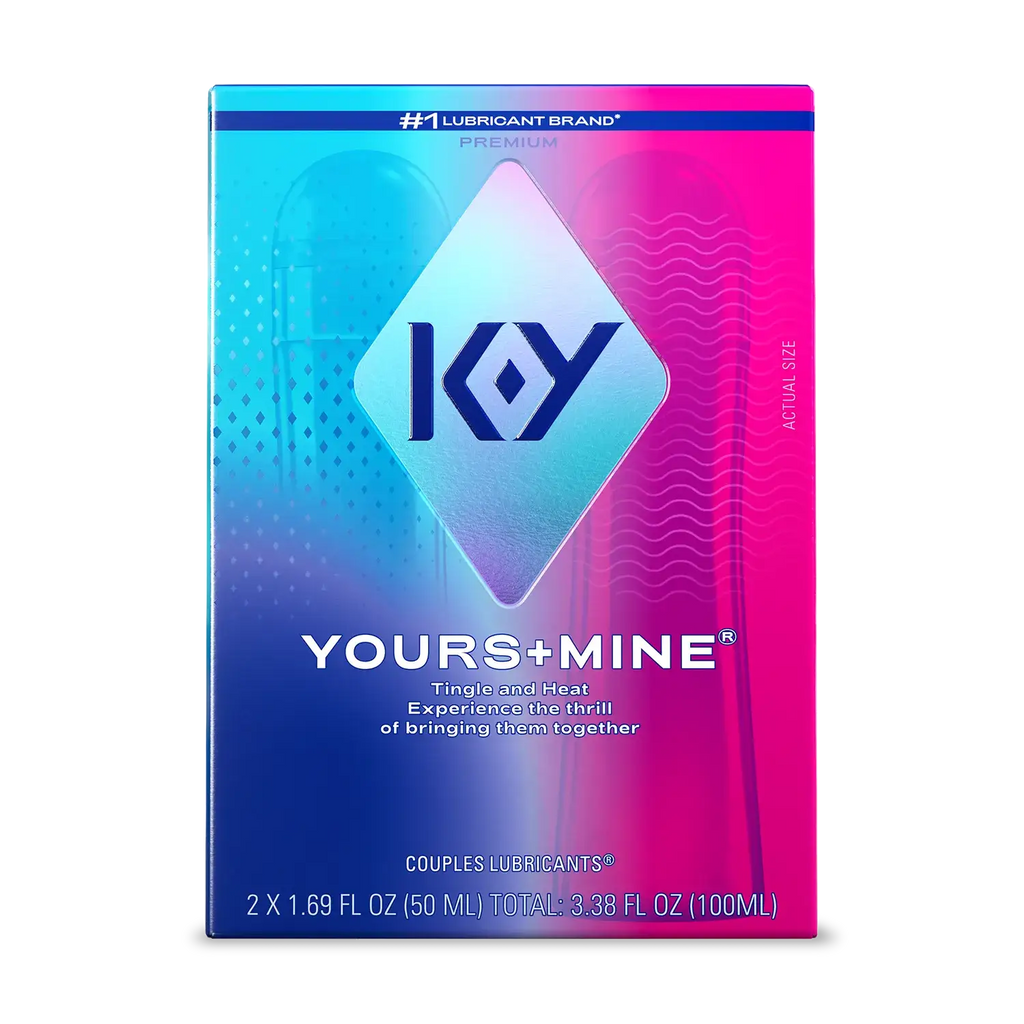 Paradise Marketing K-Y® Yours + Mine Couples Lube Set – His & Hers Warming Tingling Lubricants