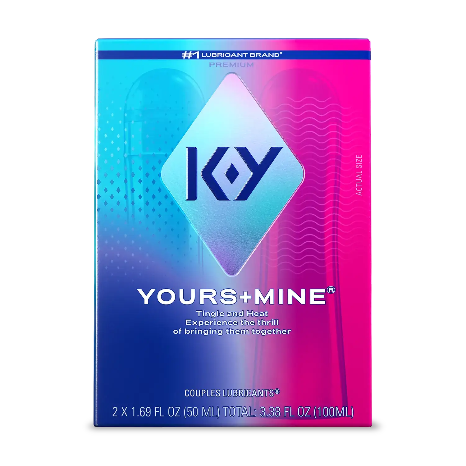 Paradise Marketing K-Y® Yours + Mine Couples Lube Set – His & Hers Warming Tingling Lubricants