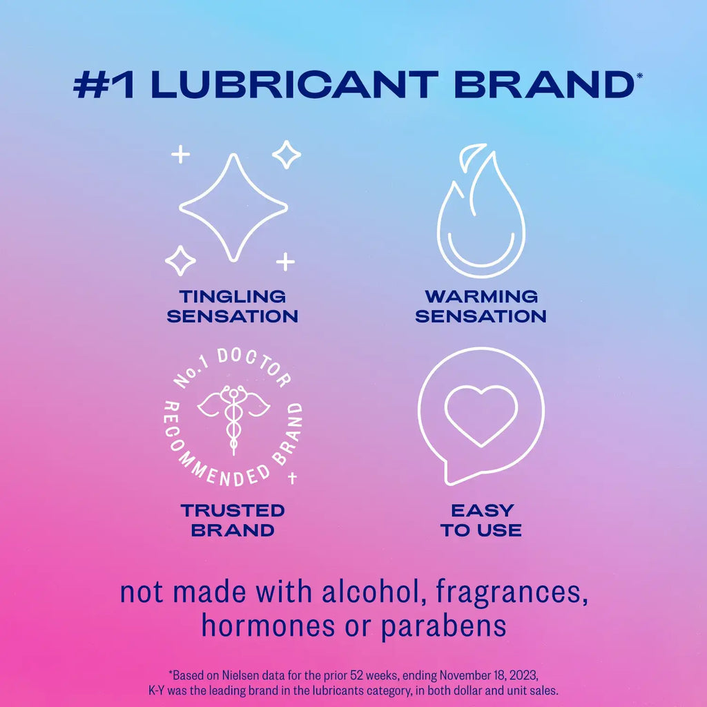 Paradise Marketing K-Y® Yours + Mine Couples Lube Set – His & Hers Warming Tingling Lubricants