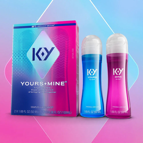 Paradise Marketing K-Y® Yours + Mine Couples Lube Set – His & Hers Warming Tingling Lubricants
