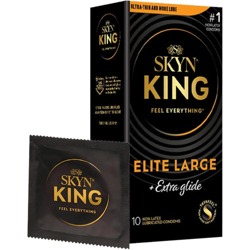 Paradise Marketing SKYN® King Elite Large Non-Latex Condoms | Extra Glide | 10-Pack