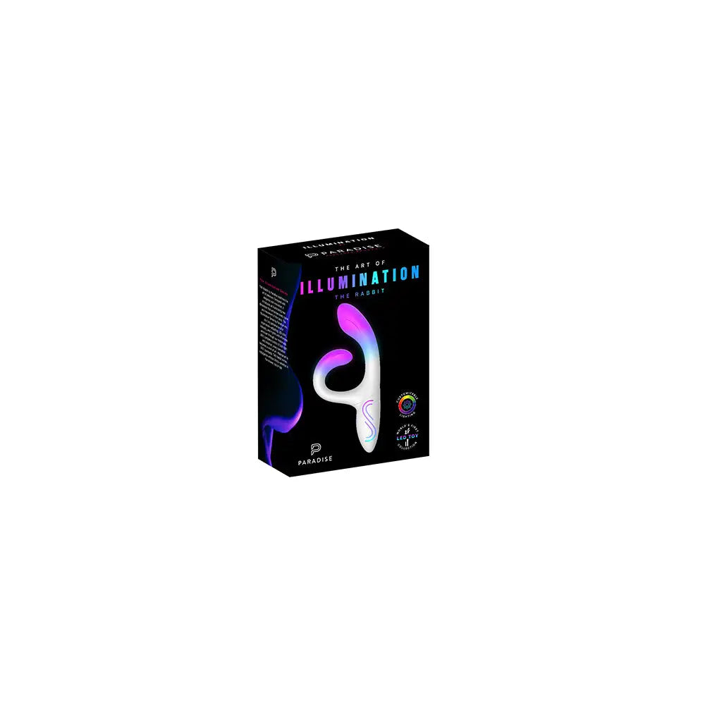 Paradise Pleasure Products The Art of Illumination Rabbit Vibrator Multicolor