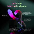 Paradise Pleasure Products The Art of Illumination Rabbit Vibrator Multicolor