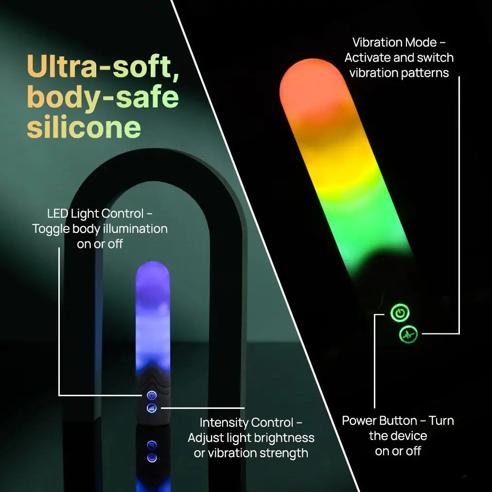 Paradise Pleasure Products The Bullet by - RGB LED App-Controlled Vibrator Multicolor