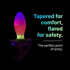 Paradise Pleasure Products The Plug RGB LED App-Enabled Vibrating Butt - Rechargeable & Waterproof Multicolor