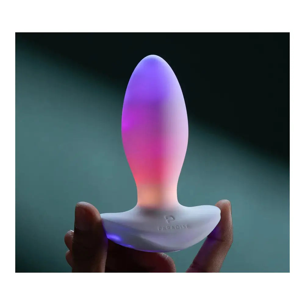 Paradise Pleasure Products The Plug RGB LED App-Enabled Vibrating Butt - Rechargeable & Waterproof Multicolor
