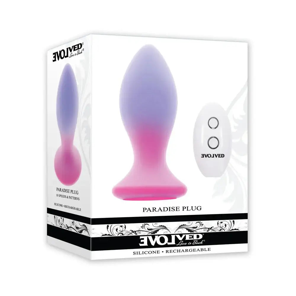 Paradise Plug Dual Layer Vibrating Anal Plug with Remote - Rolik®