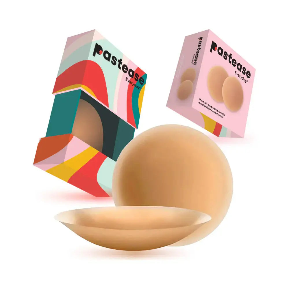 Pastease Everyday® Reusable Silicone Nipple/Breast Covers - Caramel Tan / Small (Fits A-C Cups) - Nipple