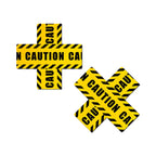Pastease® Cross Nipple Pasties - Caution