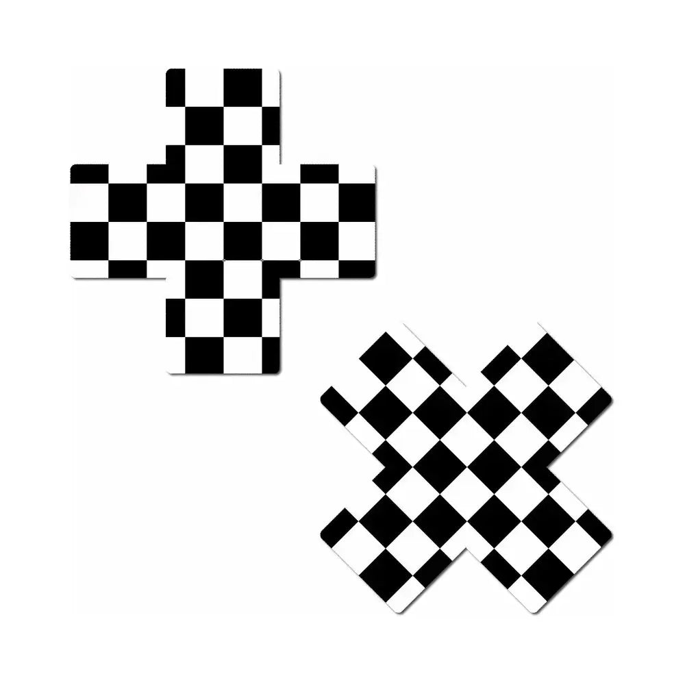 Pastease® Cross Nipple Pasties - Checker