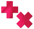 Pastease® Cross Nipple Pasties - Liquid Red