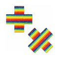 Pastease® Cross Nipple Pasties - Rainbow