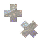 Pastease® Cross Nipple Pasties - Shatter Glass Disco Ball