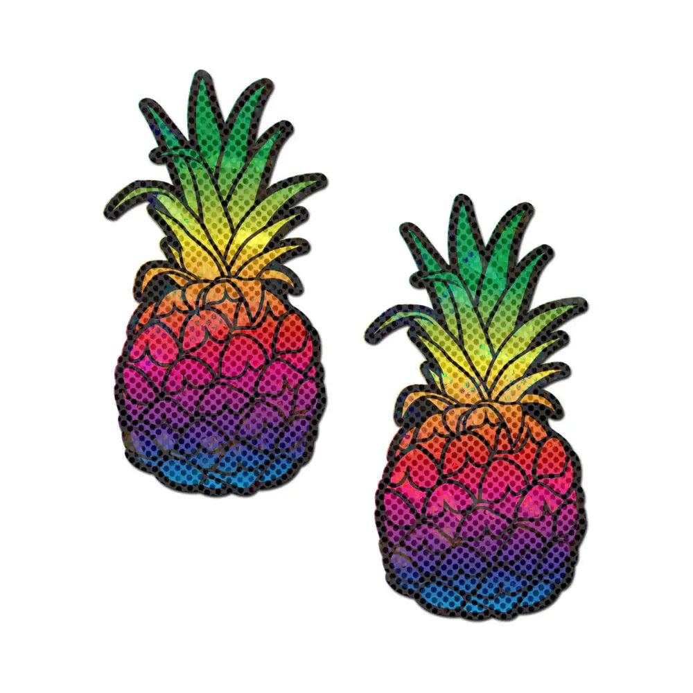 Pastease® Food-Themed Nipple Pasties | 5+ designs to choose from! Rainbow Pineapples