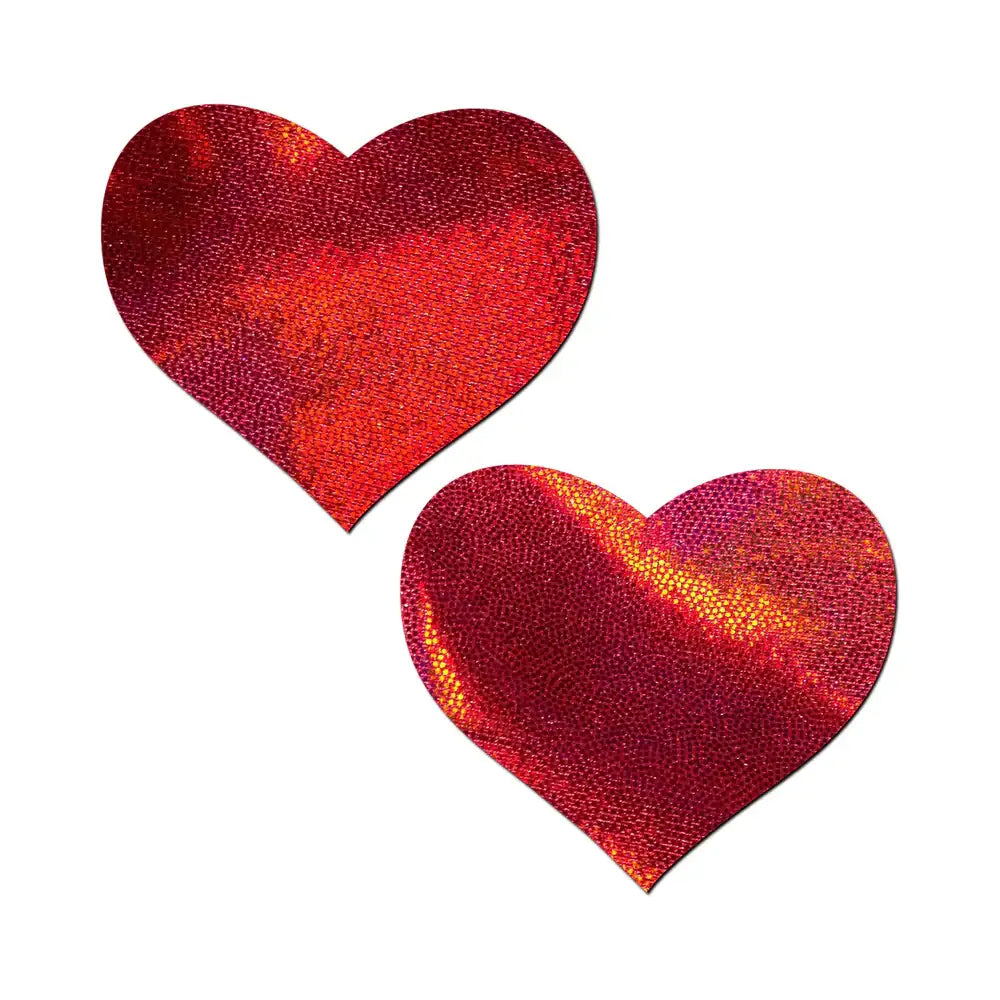 Pastease® Heart Nipple Pasties - Liquid Red