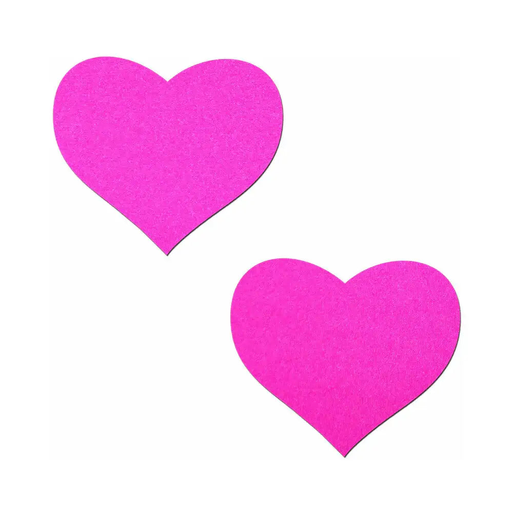 Pastease® Heart Nipple Pasties - Neon Pink