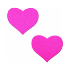 Pastease® Heart Nipple Pasties - Neon Pink